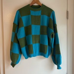 Checkered sweater